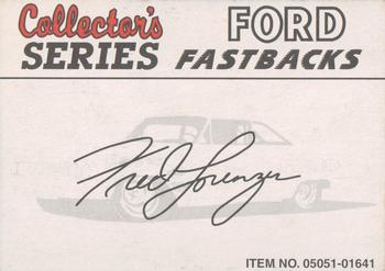 1998 Racing Champions Legends #17 Fred Lorenzen Back