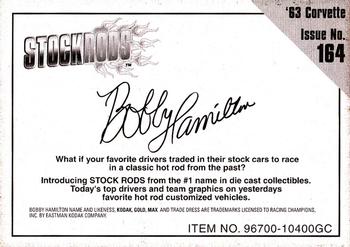 1999 Racing Champions Stock Rods #164 Bobby Hamilton Back
