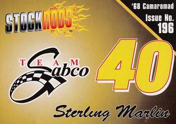 1999 Racing Champions Stock Rods #196 Sterling Marlin Front