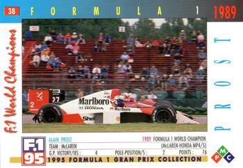 1995 PMC Formula 1 #38 Alain Prost Back