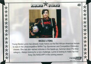 2013 Press Pass Total Memorabilia - Red #48 Nicole Lyons Back