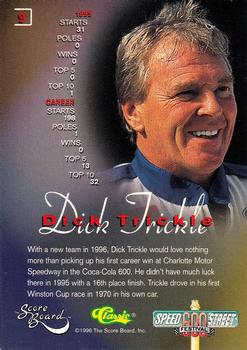 1996 Score Board Speed Street 600 #9 Dick Trickle Back