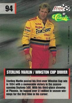 1995 Finish Line - Silver #94 Sterling Marlin Back