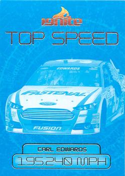 2013 Press Pass Ignite - Color Proof Cyan #67 Carl Edwards Front