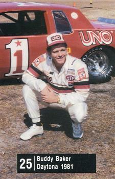 1983 UNO Racing #25 Buddy Baker Front
