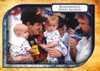 2013 Press Pass Legends - Remembering Davey Allison Blue #DA 9 Davey Allison with children Front