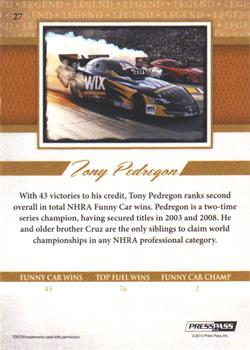 2013 Press Pass Legends #27 Tony Pedregon Back