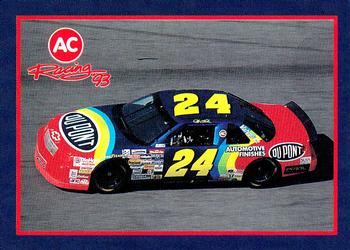1993 Action AC Racing #NNO Jeff Gordon Front