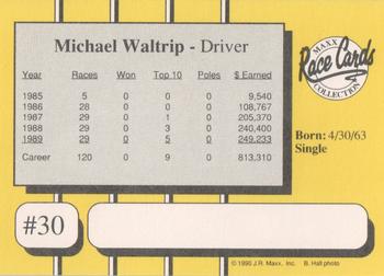 1991 Maxx Racing For Kids Special Edition #30 Michael Waltrip Back