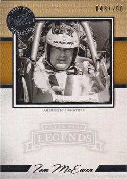 2013 Press Pass Legends - Autographs Silver #LG-TW Tom McEwen Front