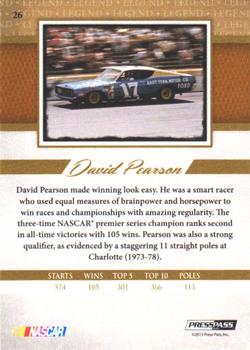 2013 Press Pass Legends - Melting Foil #26 David Pearson Back