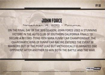 2013 Press Pass Legends - Famous Feats #FF 10 John Force Back
