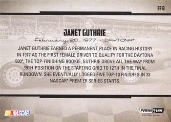 2013 Press Pass Legends - Famous Feats Blue #FF 8 Janet Guthrie Back