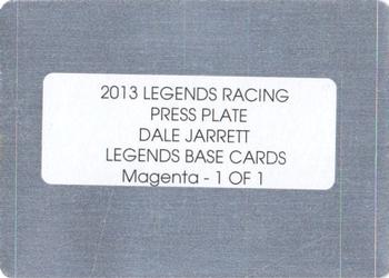 2013 Press Pass Legends - Press Plates Magenta #17 Dale Jarrett Back