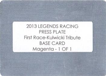 2013 Press Pass Legends - Press Plates Magenta #55 Alan Kulwicki Back