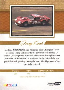 2013 Press Pass Legends - Red #7 Jerry Cook Back