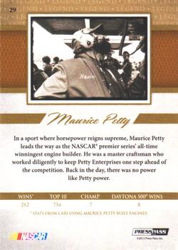 2013 Press Pass Legends - Red #29 Maurice Petty Back