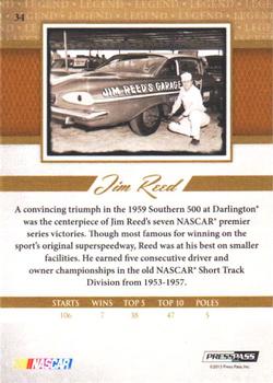 2013 Press Pass Legends - Red #34 Jim Reed Back