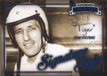 2013 Press Pass Legends - Signature Style Blue #SS 9 Tom Pistone Front