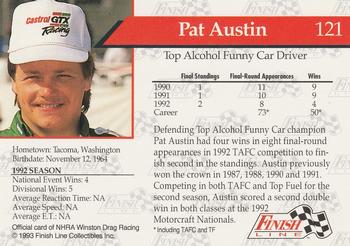 1993 Finish Line NHRA #121 Pat Austin's Car Back