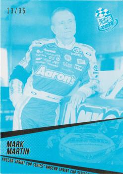2014 Press Pass - Color Proofs Cyan #24 Mark Martin Front