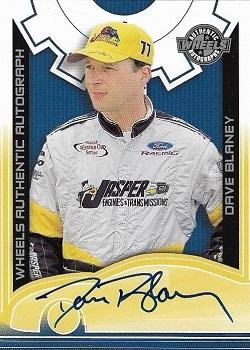 2003 Wheels High Gear - Autographs #NNO Dave Blaney Front