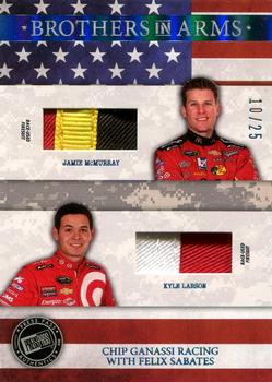 2014 Press Pass American Thunder - Brothers In Arms Relics Blue #BAM-CGR Chip Ganassi Racing with Felix Sabates Front