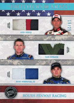2014 Press Pass American Thunder - Brothers In Arms Relics Blue #BAM-RFR Roush Fenway Racing Front