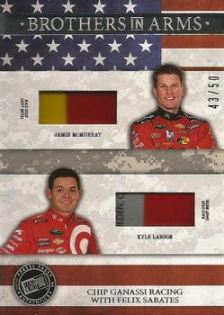 2014 Press Pass American Thunder - Brothers In Arms Relics Silver #BAM-CGR Chip Ganassi Racing with Felix Sabates Front