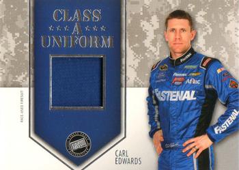 2014 Press Pass American Thunder - Class A Uniforms Silver #CAU-CE Carl Edwards Front