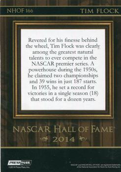 2014 Press Pass American Thunder - NASCAR Hall of Fame Blue #NHOF 166 Tim Flock Back