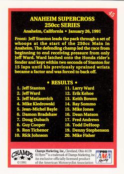 1991 Champs Hi Flyers #45 Race Action Back