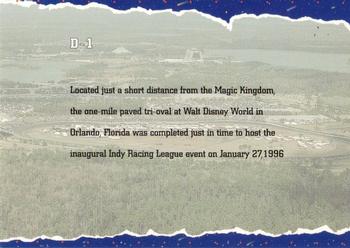 1997 Hi-Tech IRL - Disney 200 #D-1 Disney Track Back