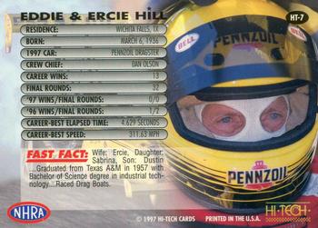 1997 Hi-Tech NHRA #HT-7 Eddie Hill Back