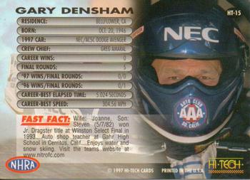 1997 Hi-Tech NHRA #HT-15 Gary Densham Back