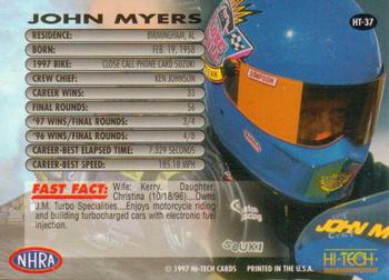 1997 Hi-Tech NHRA #HT-37 John Myers Back