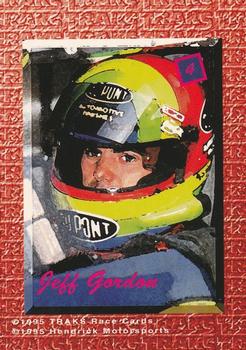 1995 Traks 5th Anniversary - Red #4 Jeff Gordon Back