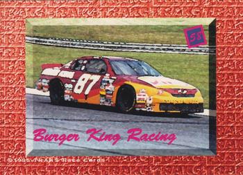 1995 Traks 5th Anniversary - Red #58 Burger King Racing Back