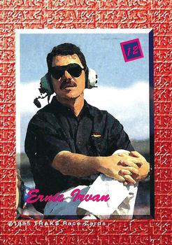 1995 Traks 5th Anniversary - Red #12 Ernie Irvan Back