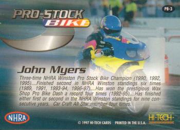 1997 Hi-Tech NHRA - Pro Stock Bike #PB-3 John Myers Back