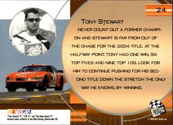 2004 Press Pass Optima #24 Tony Stewart Back