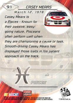 2004 Press Pass Optima #91 Casey Mears Back