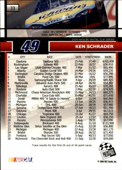 2005 Press Pass #33 Ken Schrader Back