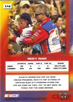 2005 Wheels High Gear #14 Ricky Rudd Back