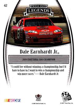 2007 Press Pass Legends #42 Dale Earnhardt Jr. Back