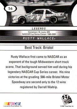 2008 Press Pass #56 Rusty Wallace Back