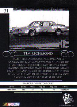 2008 Press Pass Legends #31 Tim Richmond Back