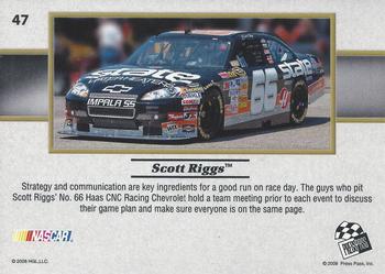 2008 Press Pass VIP #47 Scott Riggs's Car Back