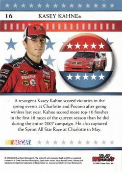 2008 Wheels American Thunder #16 Kasey Kahne Back
