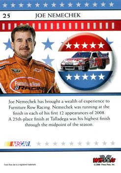 2008 Wheels American Thunder #25 Joe Nemechek Back